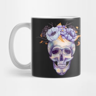 Skull with Flowers Mug